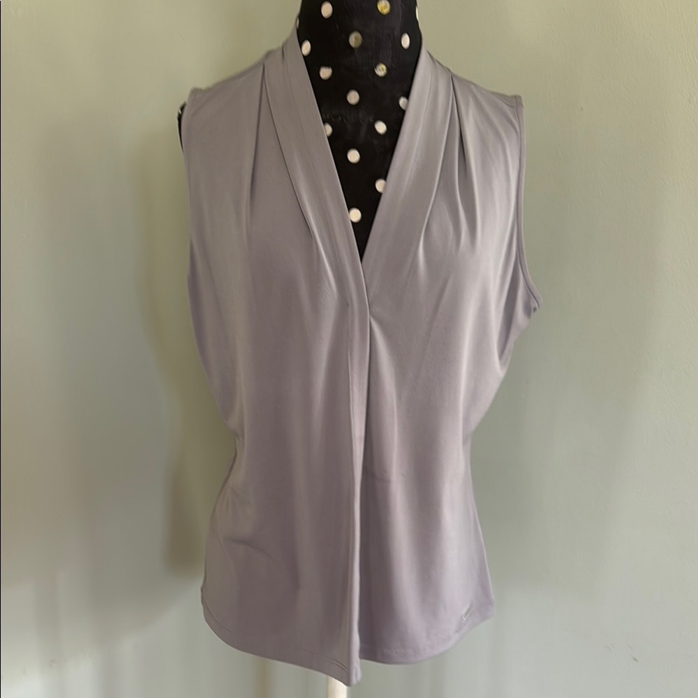 Gray Sleeveless Women's Top